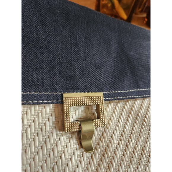 Jason Wu for Target Black Cotton and Woven Clutch Wristlet 11.5" X 8" - Picture 2 of 8